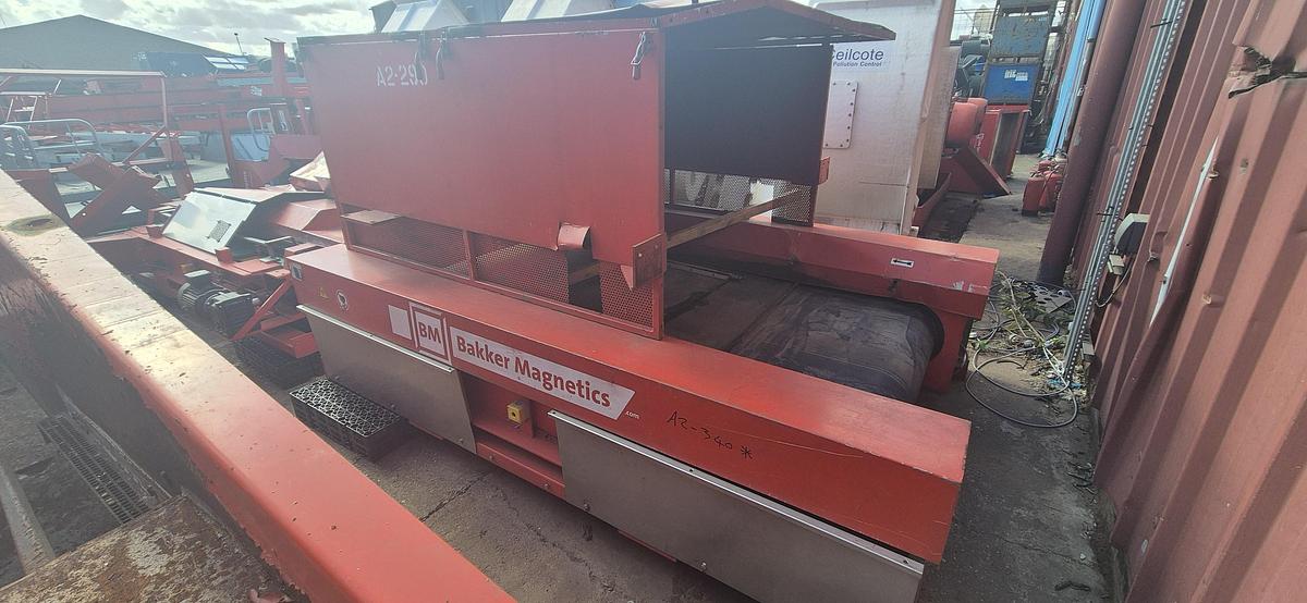 Used 2008 Bakker Magnets  Eddy Current Separator