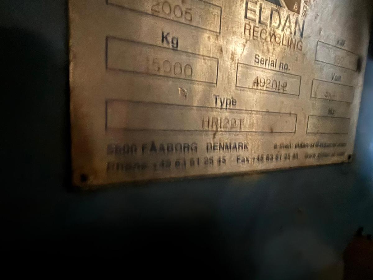 Used 2005 Eldan HR122T Heavy Duty Industrial Rasper