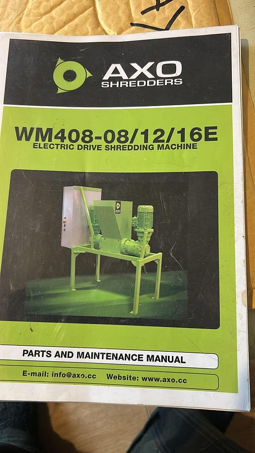Used 2009 AXO WM 408-12 E Electric Shredder