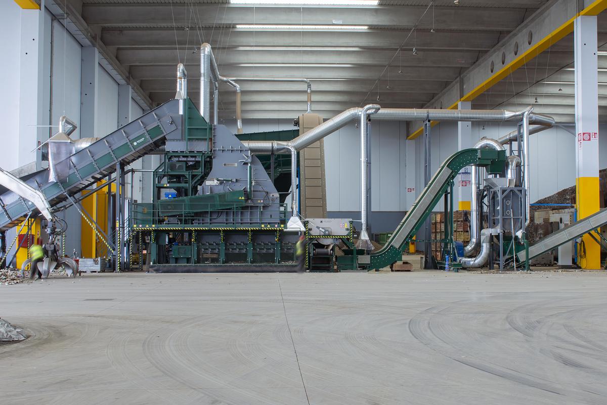 Used Panizzolo Mega 735 Stationary Hammer Mill.