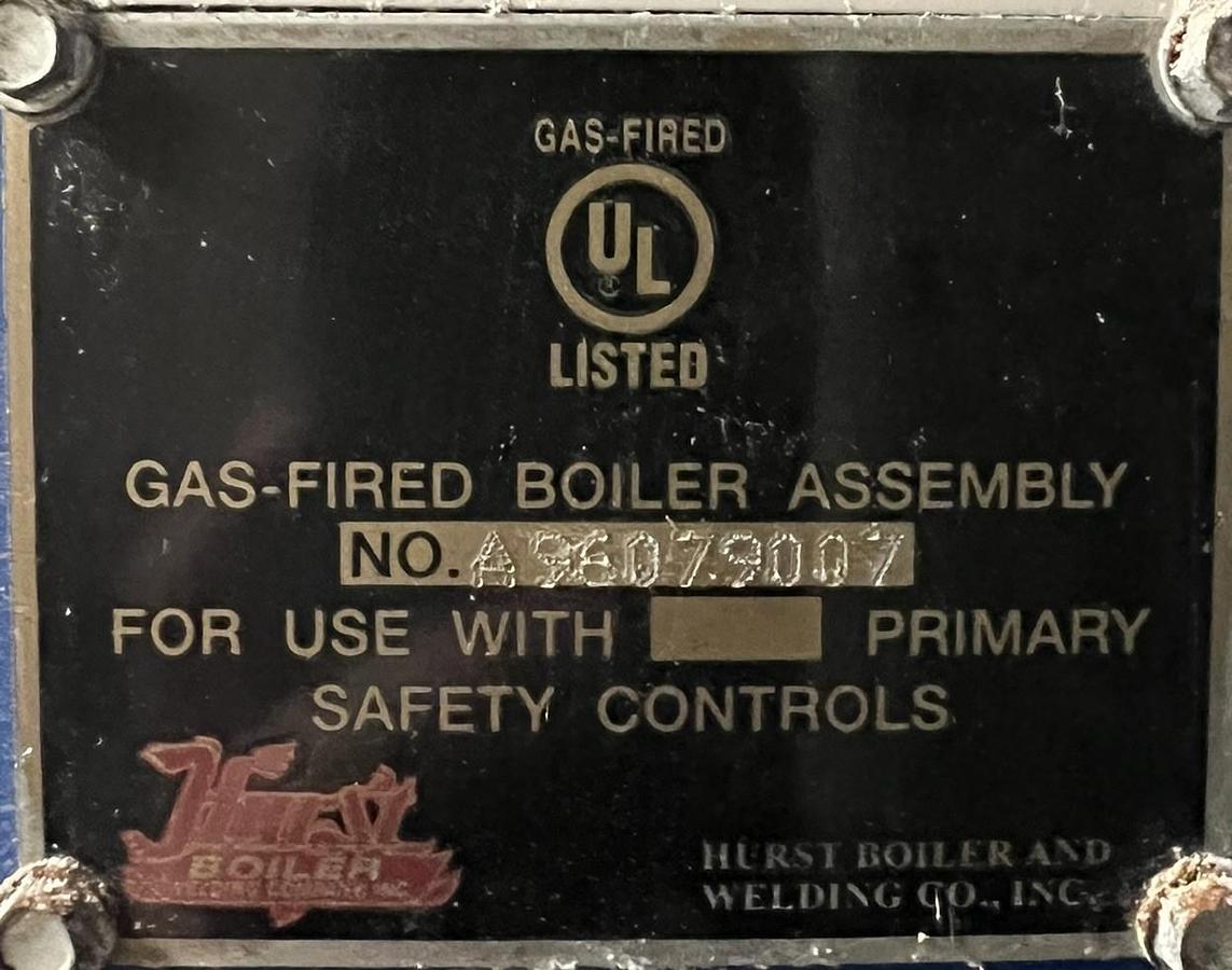 Used 2017 Hurst Boiler & Welding Co 4VT-G-40-150 VT Cyclone Steam Boiler