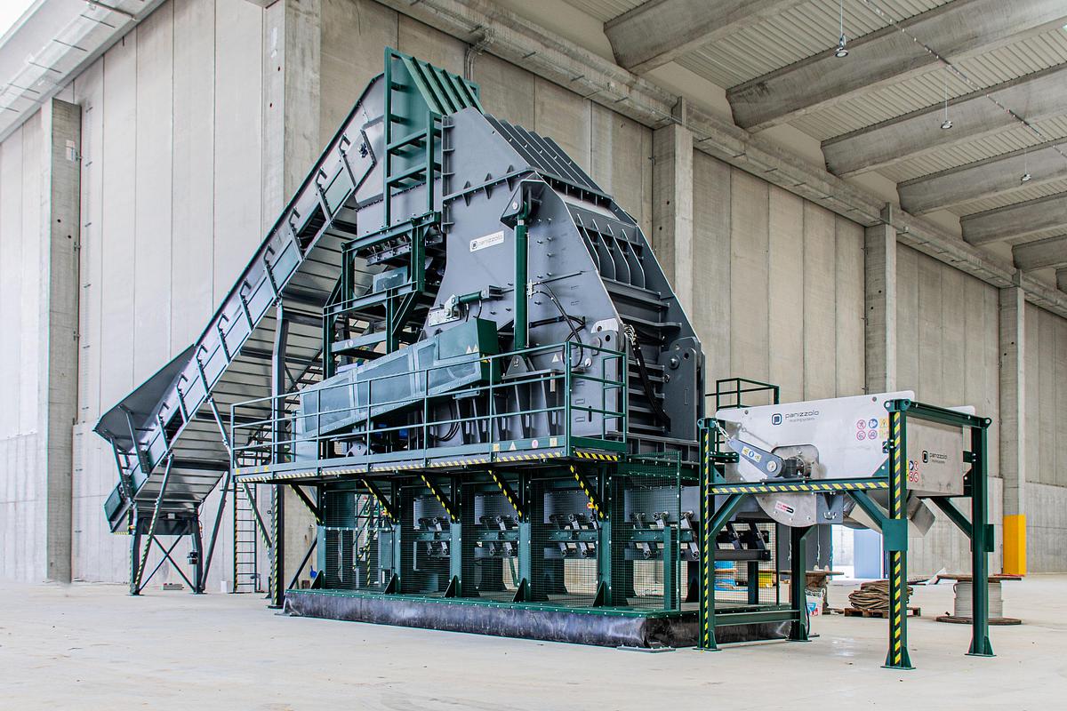 Used Panizzolo Mega 735 Stationary Hammer Mill.