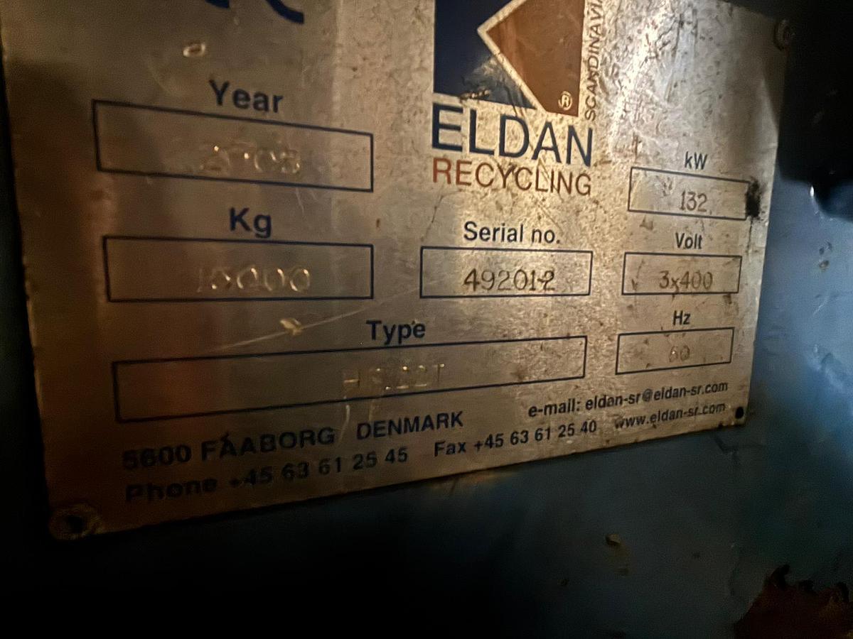 Used 2005 Eldan HR122T Heavy Duty Industrial Rasper