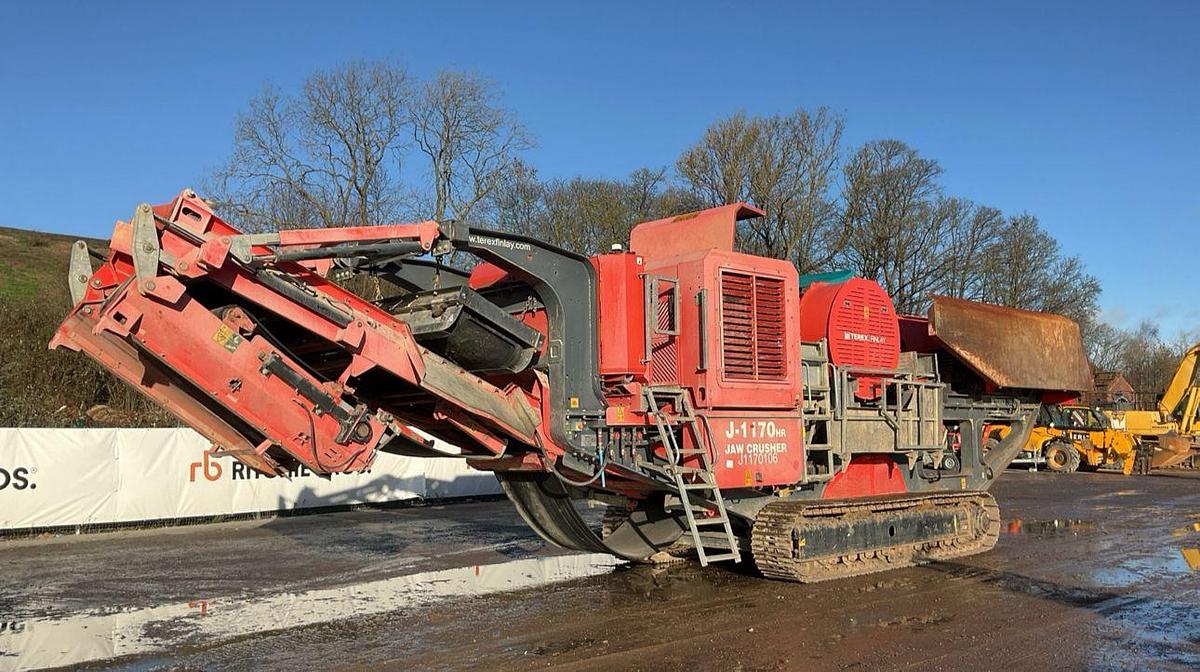 Used 2019 Terex J-1170 Mobile Rock Jaw Crusher