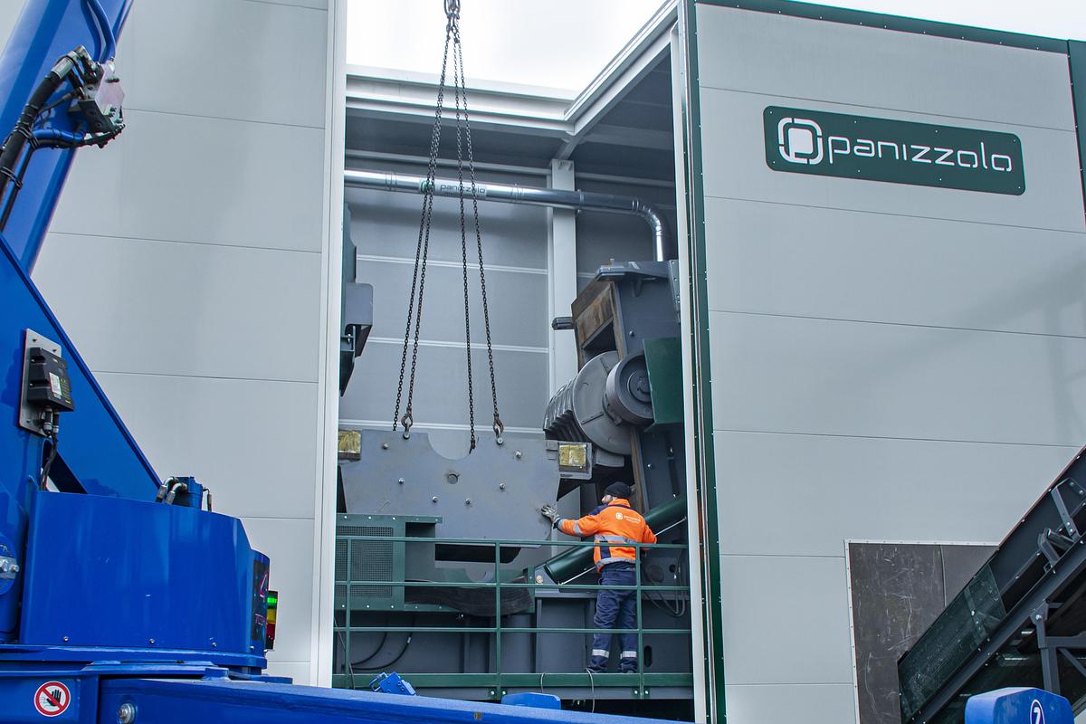 Used Panizzolo Mega 725 Stationary Hammer Mill