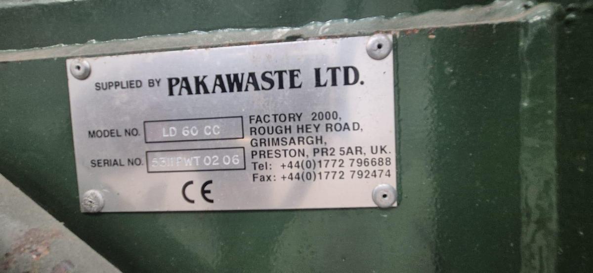 Used Pakawaste LD 60 CC Baler