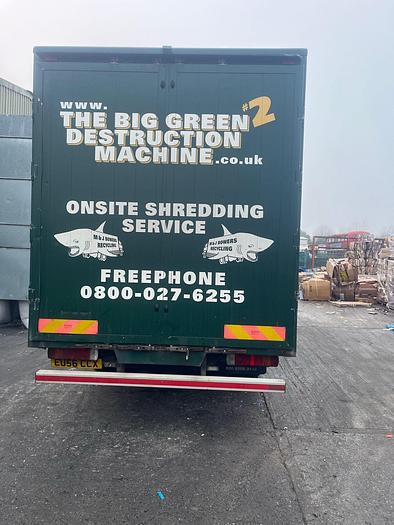 Used 2006 Scania 18t AXO 608 Twin-shaft Paper Shredding Truck Confi-shred