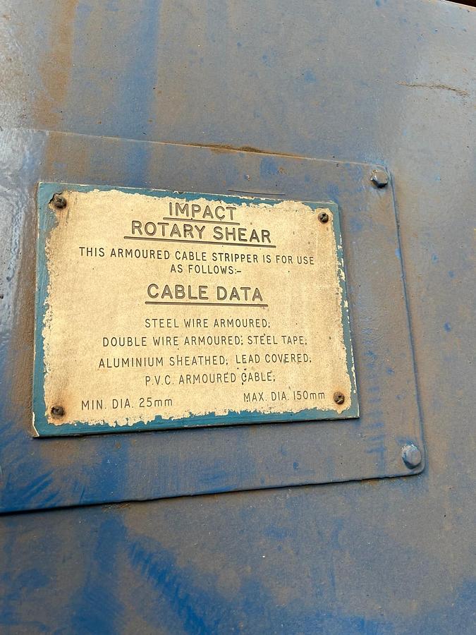 Used Impact Rotary Shear Cable Stripper 