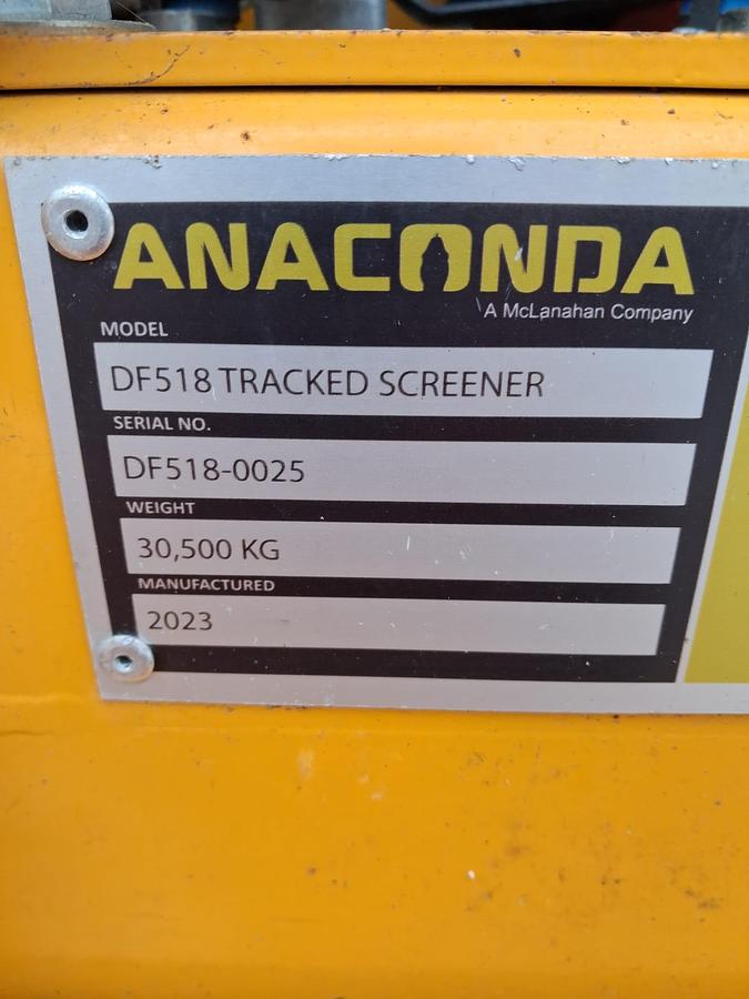 Used 2023 Anaconda DF518 Scalping Screen