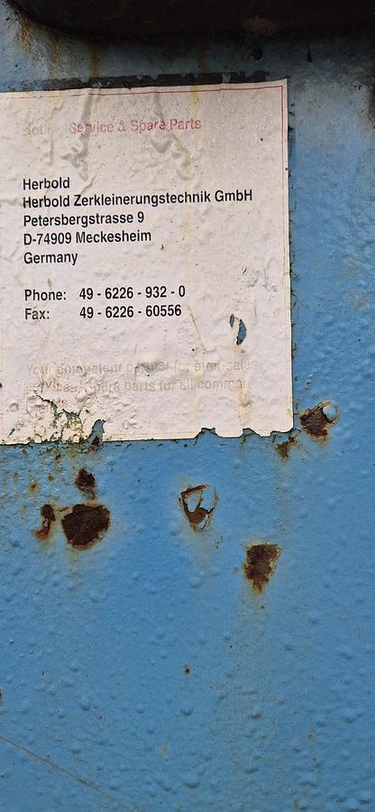 Used Herbold 650/750 hammer mill