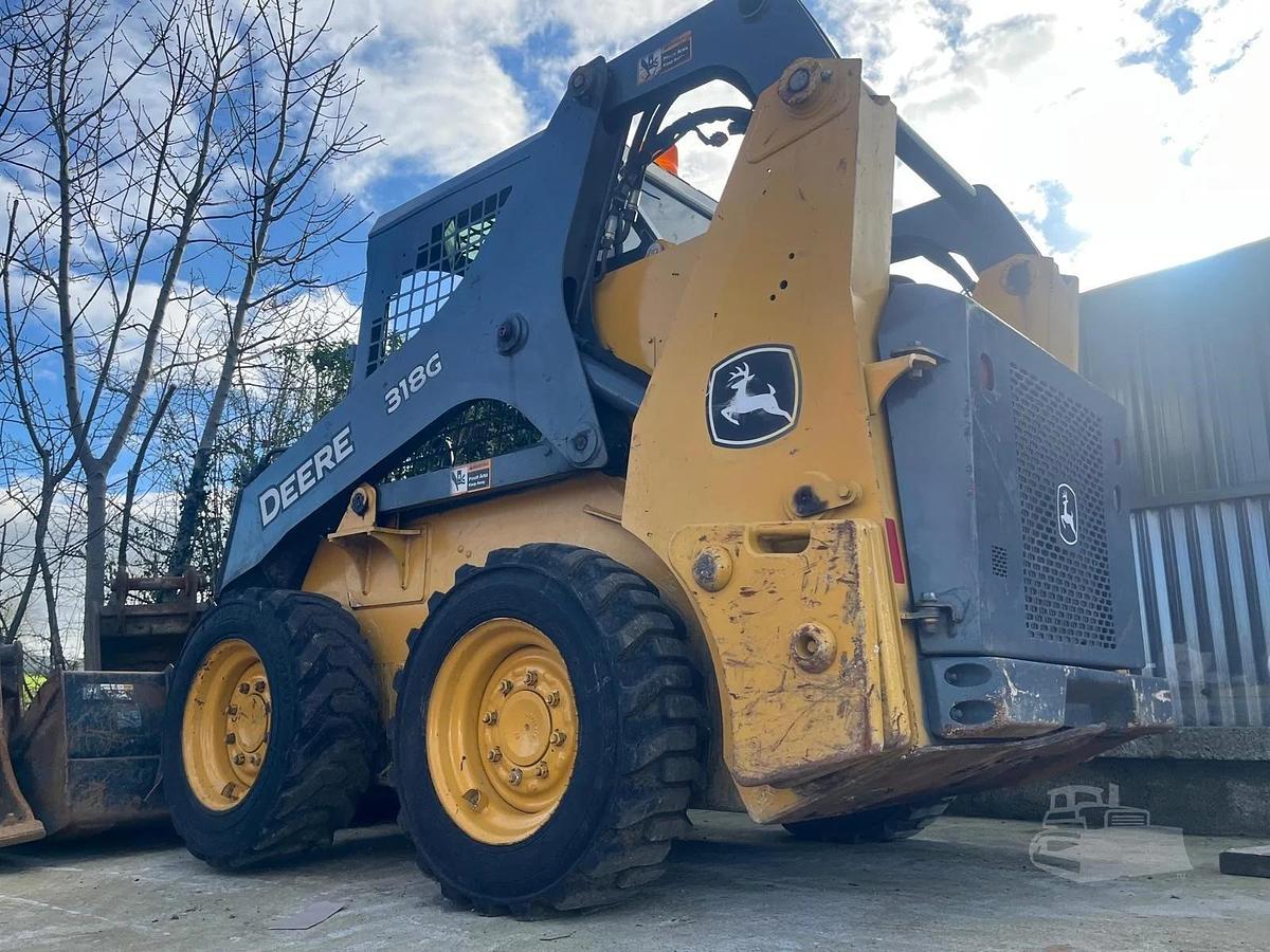 Used 2018 John Deere 318G Wheel Wheeled Skid Steer