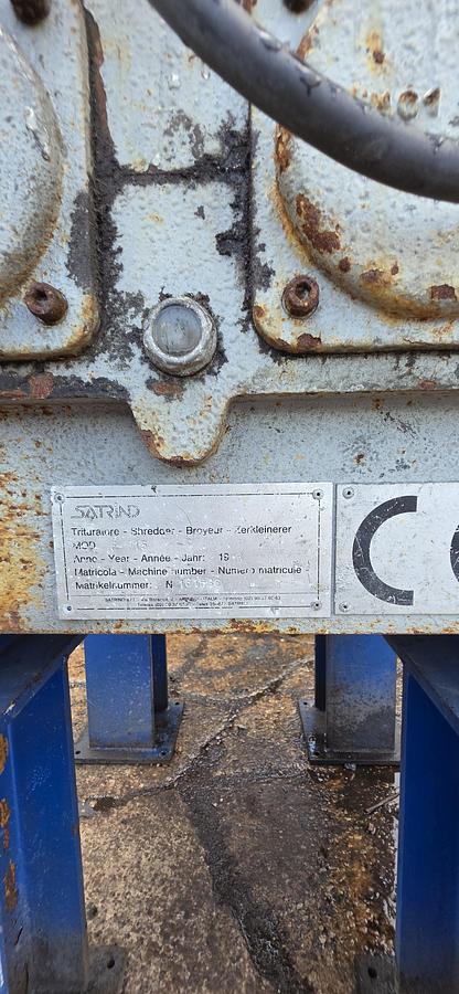 Used Satrind F 615 Robust twin shaft shredder