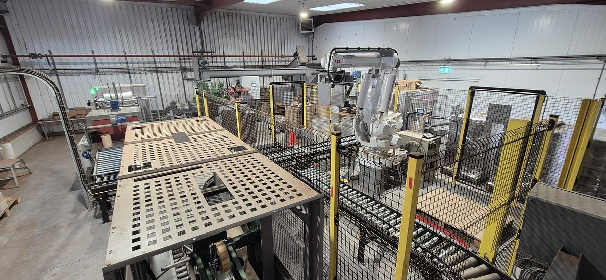 Used Wood Briquette Automatic Case Packing & Handling System