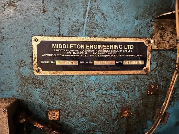 Used 2010 Middleton Engineering Extec PC 1400 Baler and Conveyor 