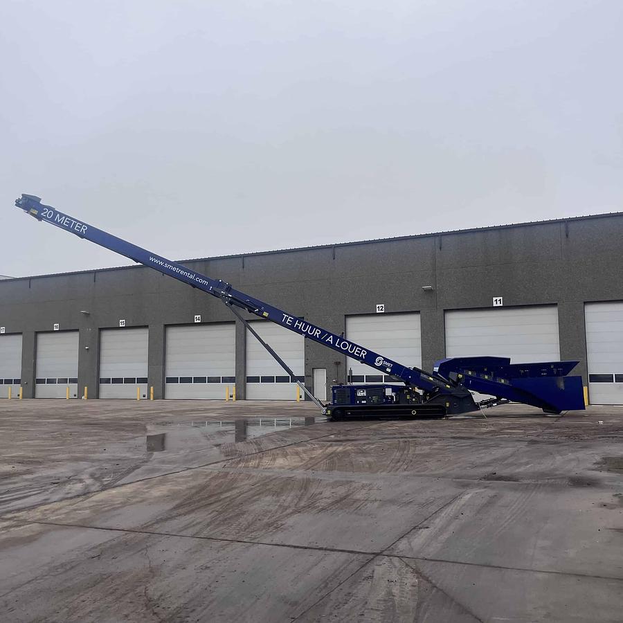 Used 2024 Smet Machinery 20 Meter Mobile Conveyor Belt & Bunker