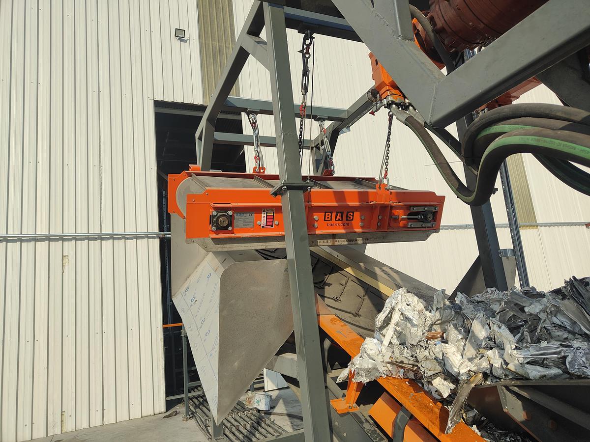 Used 2026 BAS MBS-M-1000 Permanent Magnetic Over-Band Ferrous Metal Separator