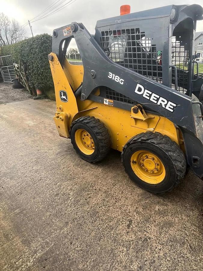 Used 2018 John Deere 318G Wheel Wheeled Skid Steer