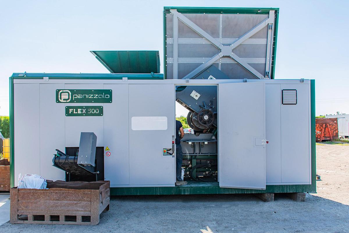 Panizzolo Flex 500 Flex Mobile Drum Hammer Mill