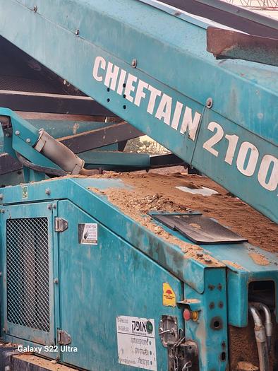 Used Powerscreen Chieftain 2100X 3 Deck Inclined Screen Screener