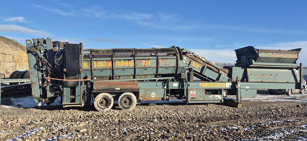 Used Powerscreen 624 Trommel Screen Screener
