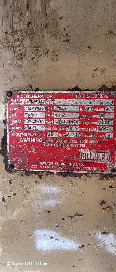 Used Stamford Newage HC734F2 A.C Generator