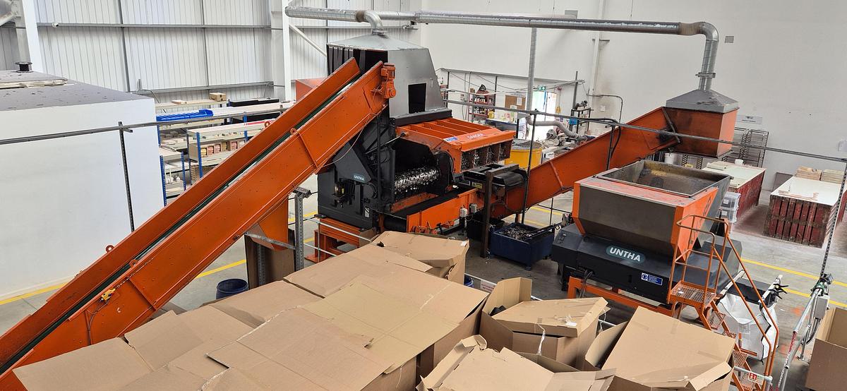 Used 2020 Untha Shredding and Granulation line