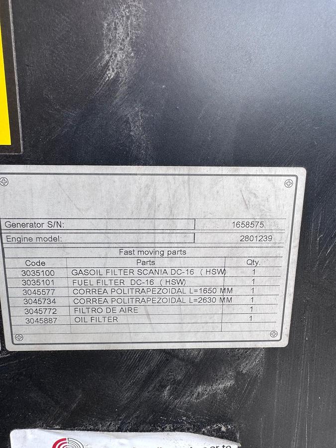 Used 2020 JCB G500GX 500kVA Generator