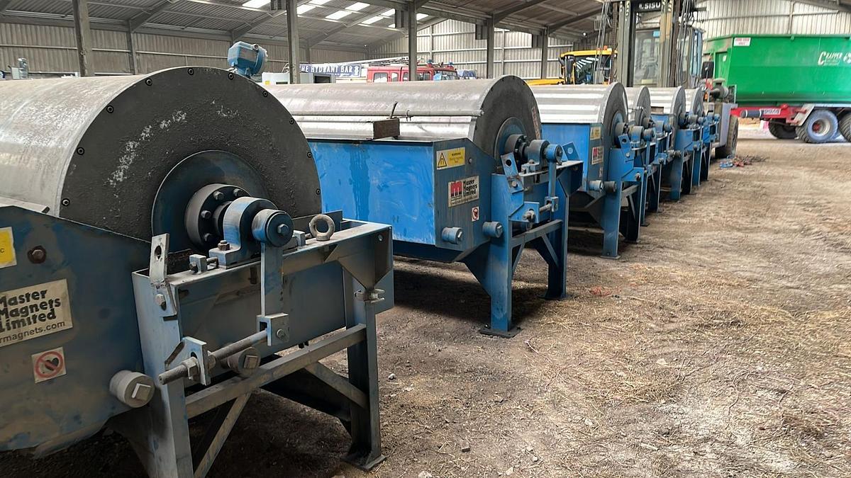 Used 2008 Master Magnets Con Current Wet Drum Magnetic Separator