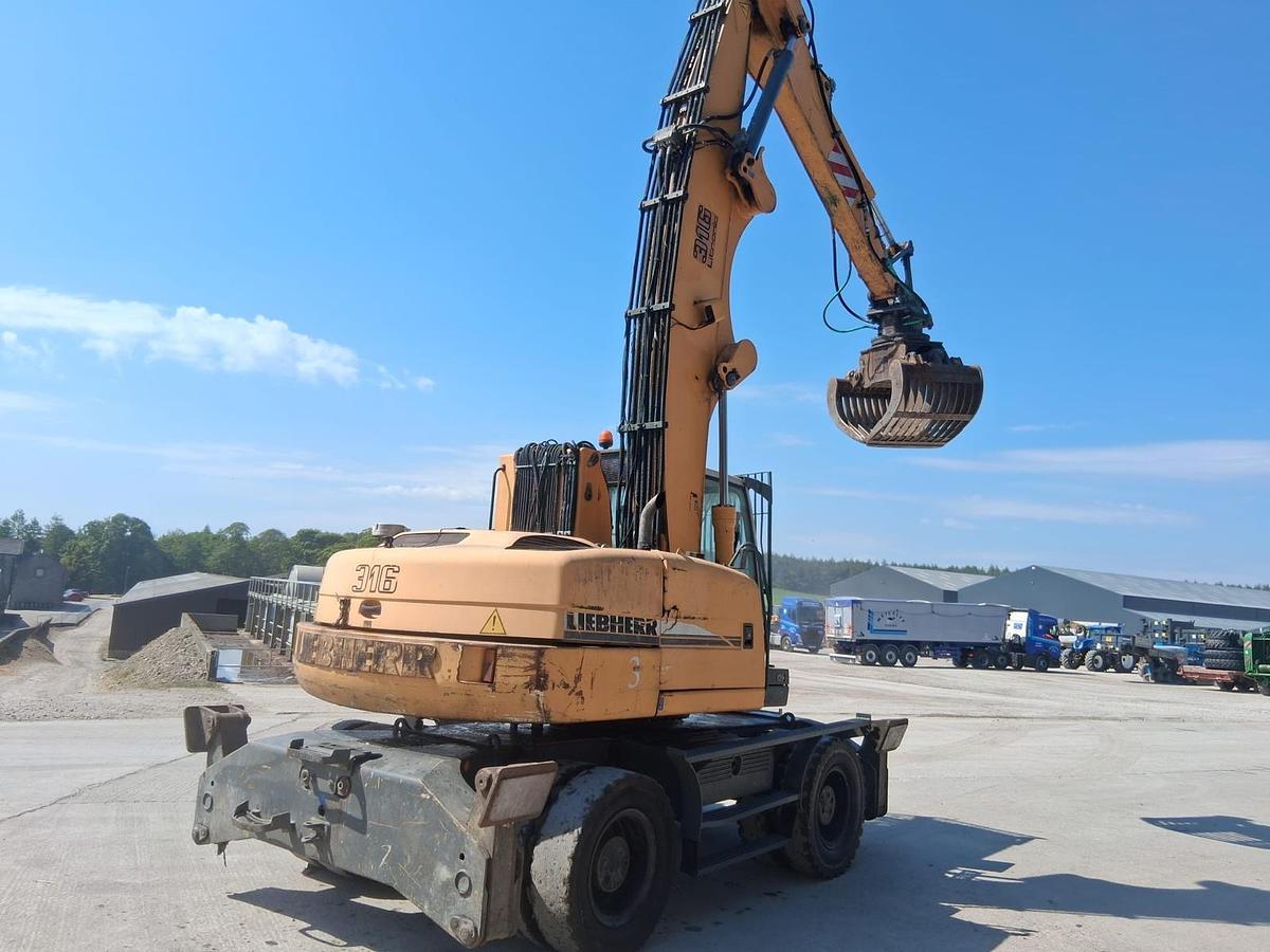 Used 2006 Liebherr A316 Litronic Wheel Wheeled Excavator