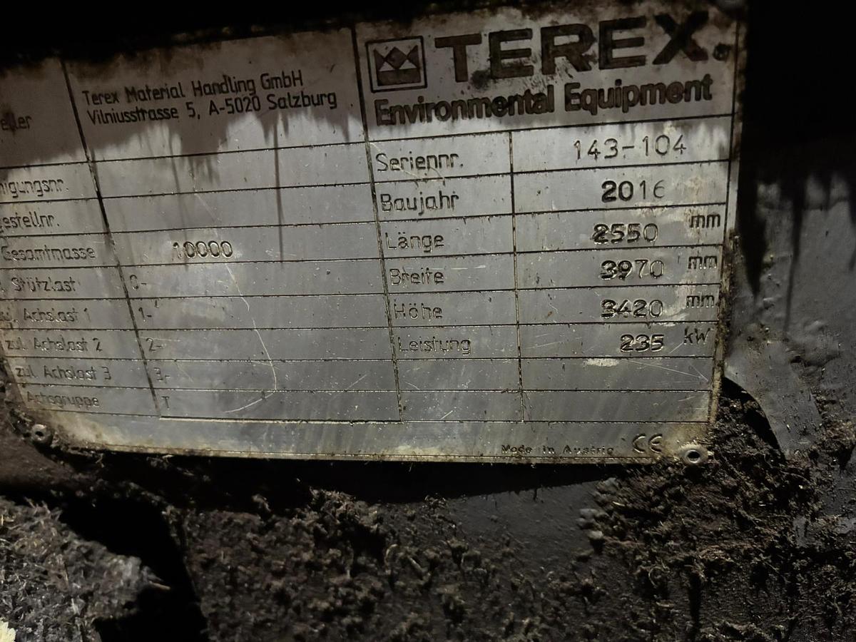 Used 2016 Terex Ecotec TWT 500 Windrow Turner