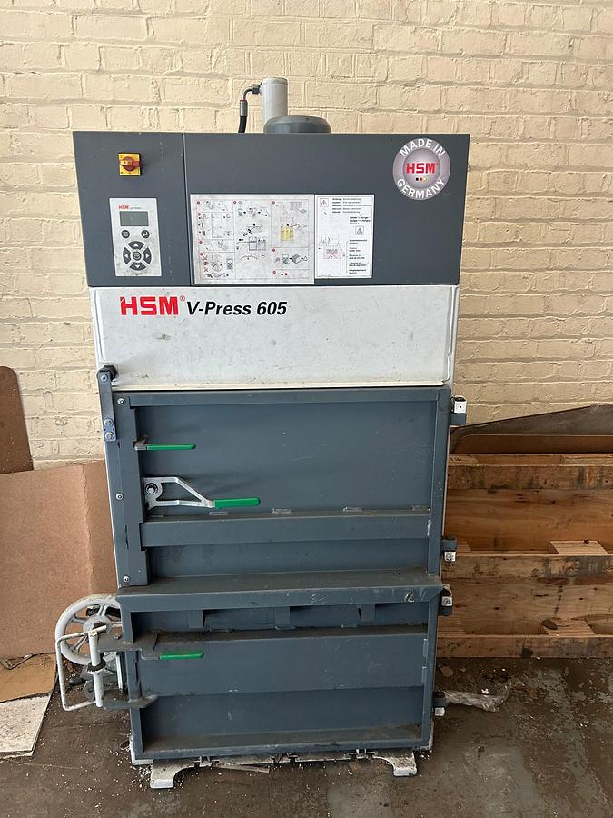 Used 2016 HSM V-Press 605 Vertical Baling Press 