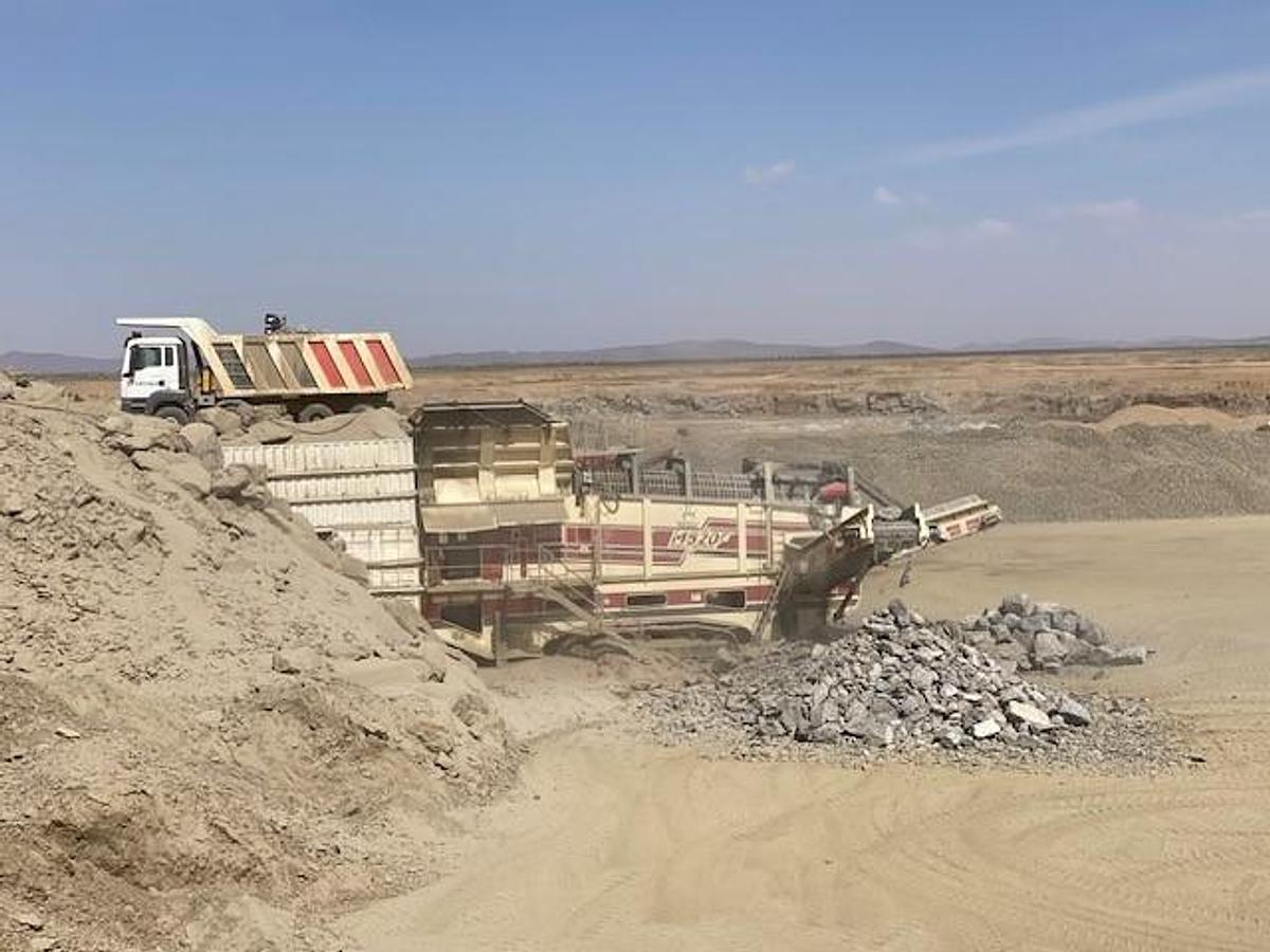 Used 2019 Terex MDS M820 Tracked Trommel Screen Screener