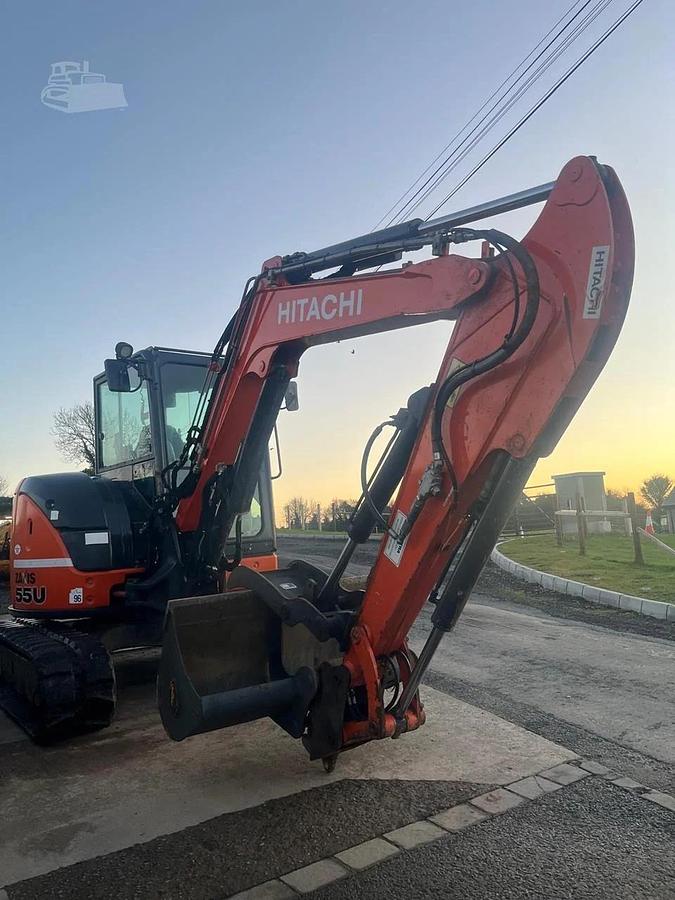 Used 2018 Hitachi ZX55U-5A Mini Excavator