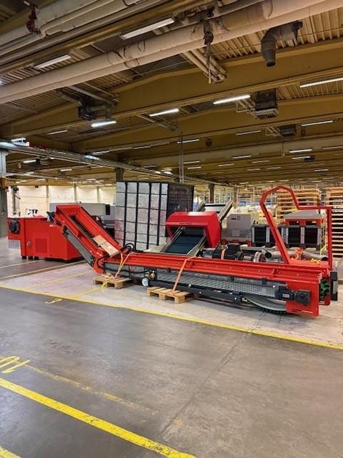 Used Weima WLK 1500 Shredder & Rapid Granulator G400 90KUB Full Processing Line 