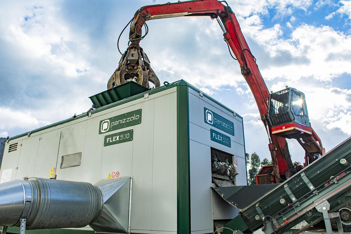 Panizzolo Flex 500 Flex Mobile Drum Hammer Mill