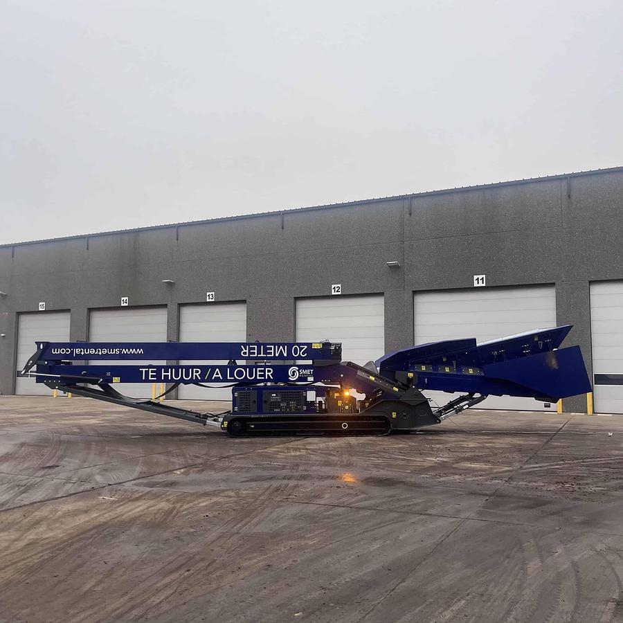 Used 2024 Smet Machinery 20 Meter Mobile Conveyor Belt & Bunker