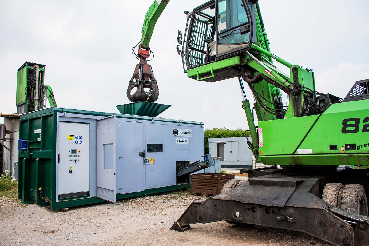 Panizzolo Flex 500 Flex Mobile Drum Hammer Mill