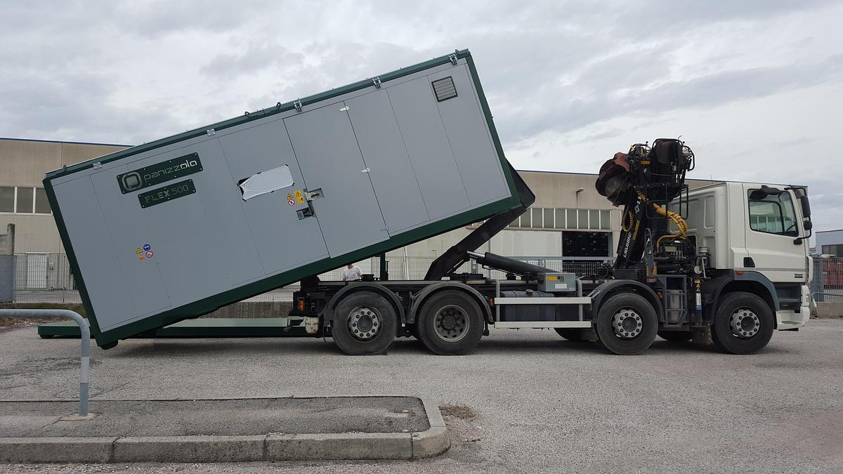 Panizzolo Flex 500 Flex Mobile Drum Hammer Mill