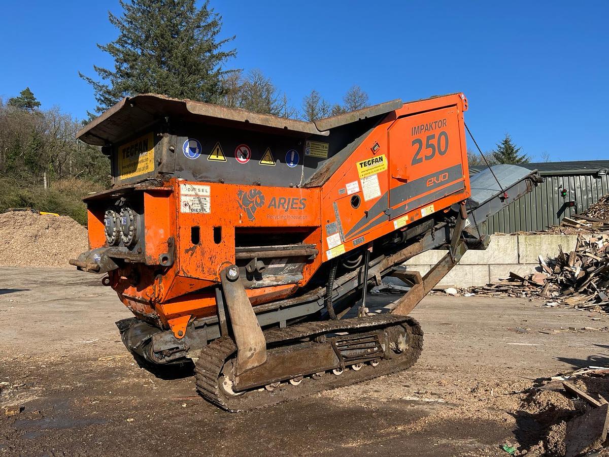 Used 2021 Arjes Impaktor 250 EVO Tracked Shredder W/Extra Shafts