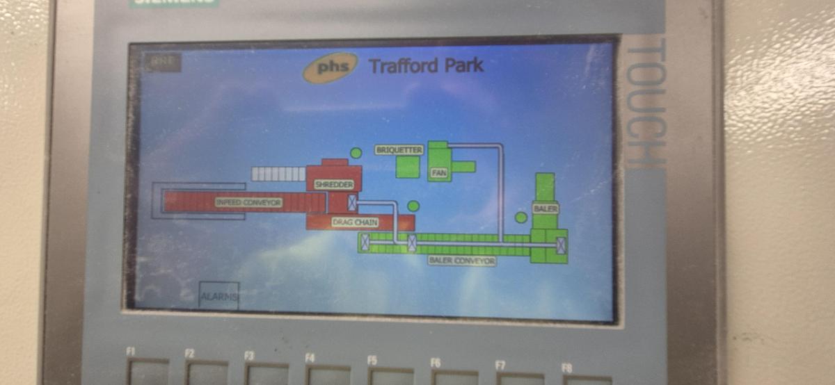 Used 2010 Lindner Shredding and baling line