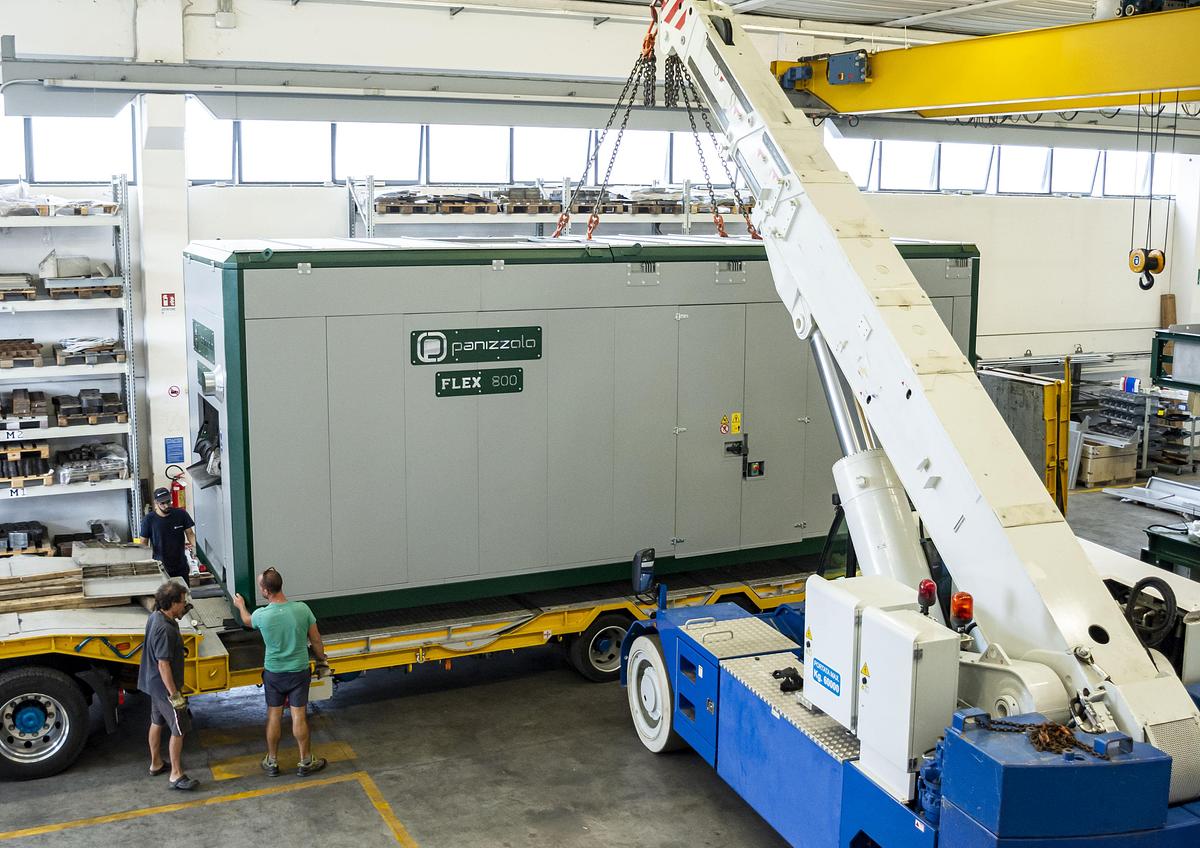 Panizzolo Flex 800 Mobile Drum Hammer Mill