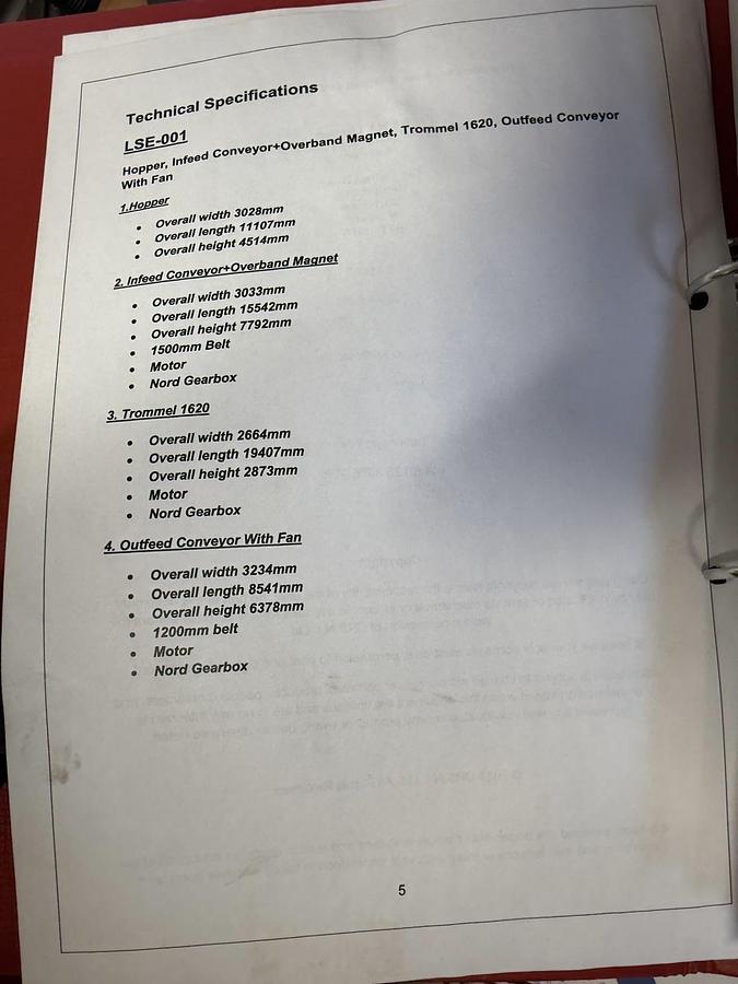 Used 2019 CRS NI 1620 Trommel W/Conveyors 