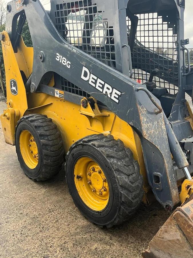Used 2018 John Deere 318G Wheel Wheeled Skid Steer