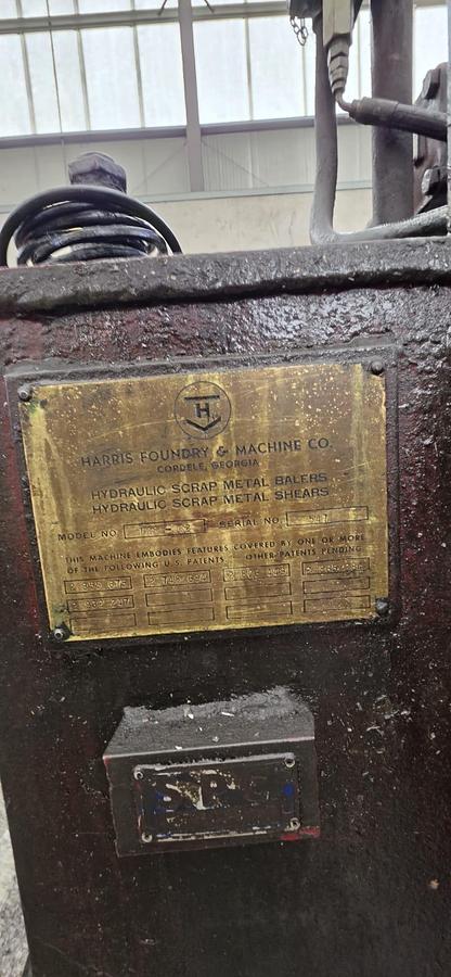 Used Harris TGS 62 Ferrous Metal Scrap Baler