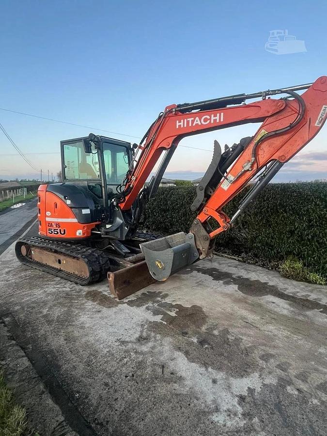 Used 2018 Hitachi ZX55U-5A Mini Excavator