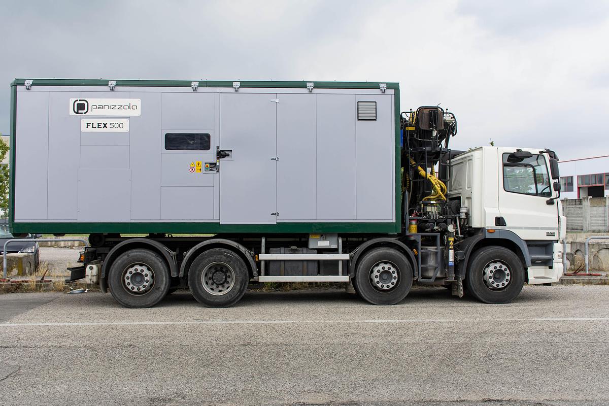 Panizzolo Flex 500 Flex Mobile Drum Hammer Mill