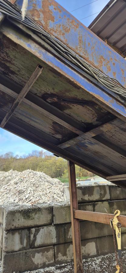 Used Hammer Mill processing Line WIth ECS and trommel