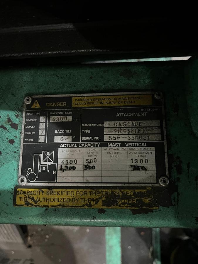 Used Mitsubishi Cascade FD18N Forklift 