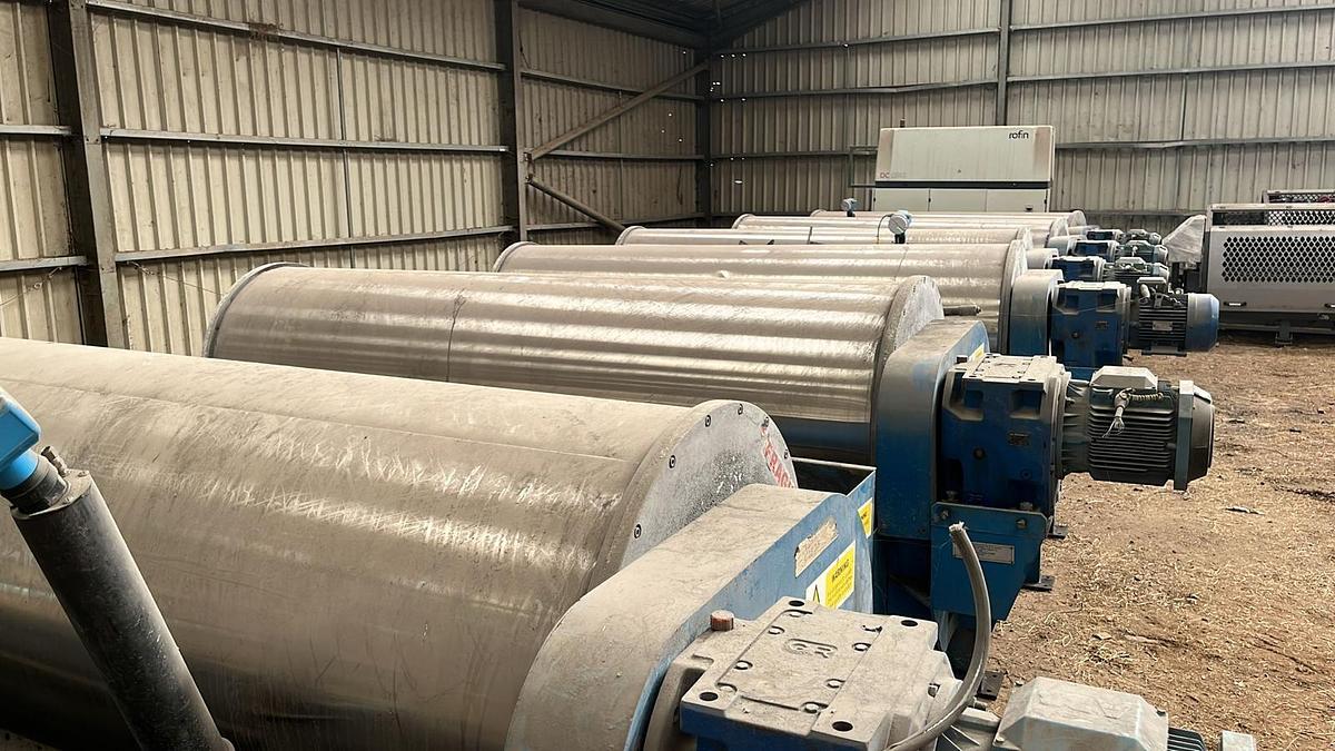Used 2008 Master Magnets Con Current Wet Drum Magnetic Separator