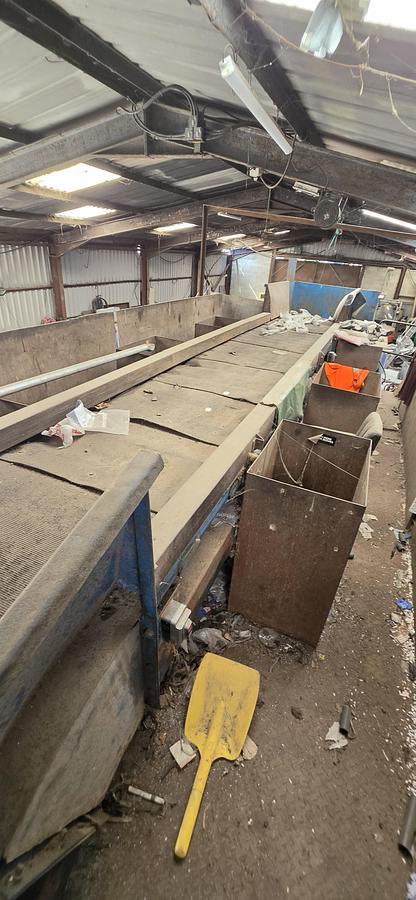 Used Picking Station  with twin ran baler